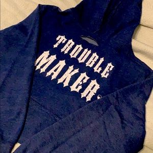 Trouble maker cropped sweater